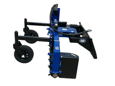 The power rake can be adjusted to different depths, depending on the condition of the soil.
